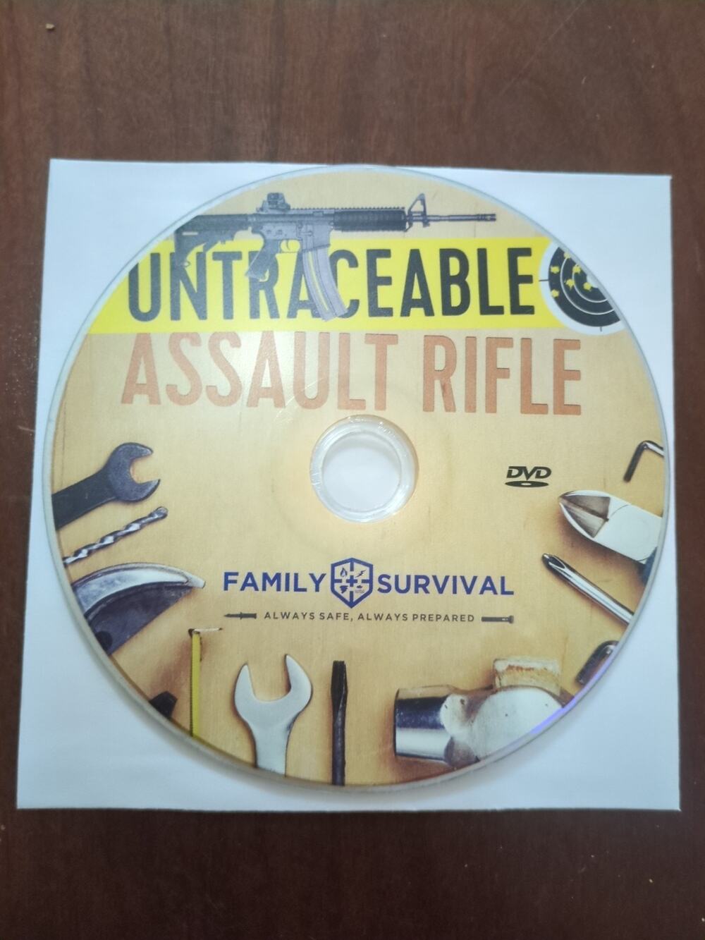 untraceable assault rifle build your own AR-15 at home DVD disc only